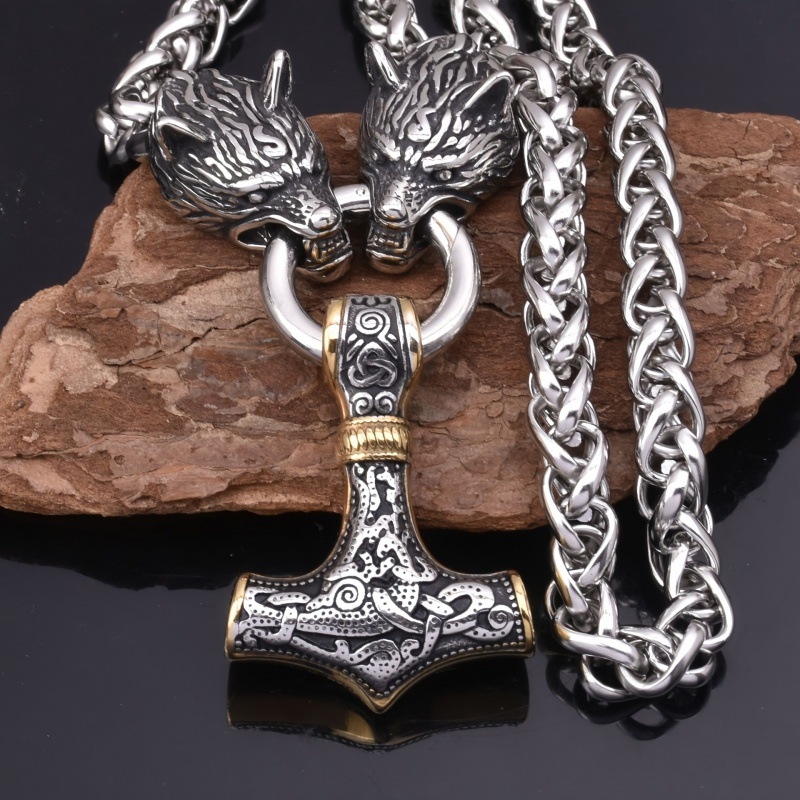 Kalung Serigala Odin Warna Ema - Battle Rope Anchor ulasan dan harga