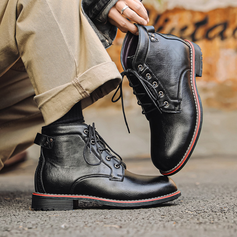 Sepatu Kulit Pria Mewah Retro  - Crossfit Male ulasan dan harga