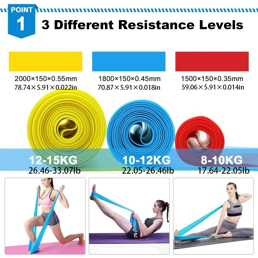 4 Buah/Set Pita Kebugaran Elas - Crossfit Training Gear ulasan dan harga